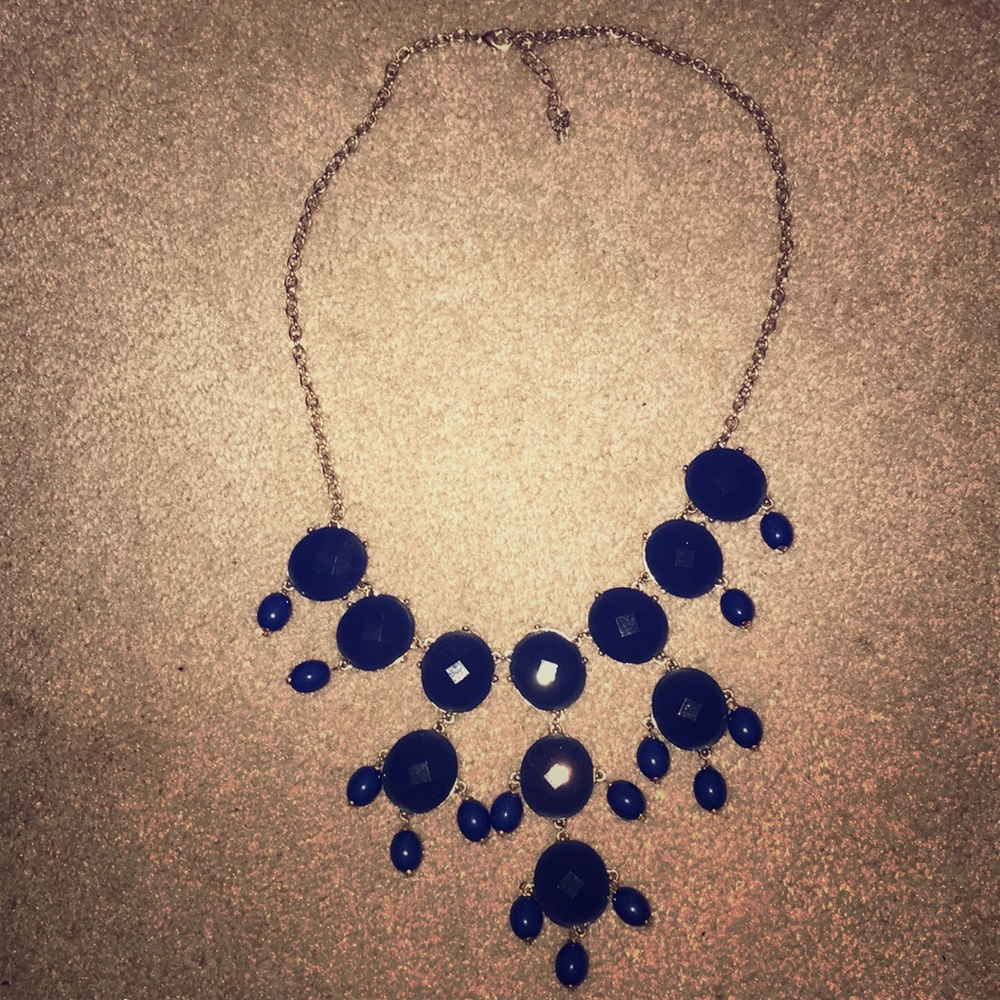 Navy blue Bubble Necklace